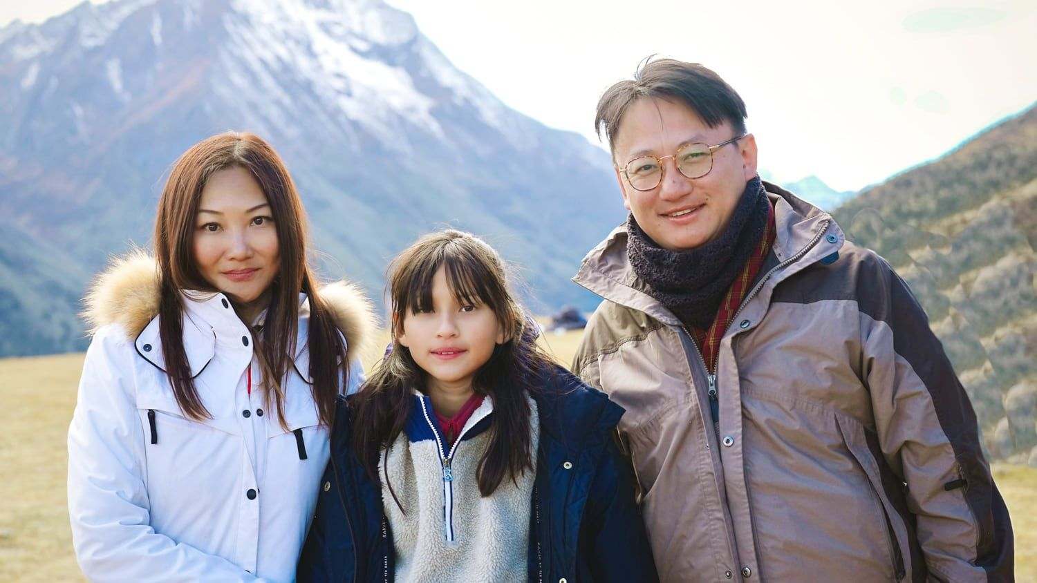 Elaine Lim and Hillary O’Sullivan in Laya, Bhutan, during the filming of The Girl and Her Piano